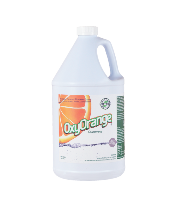 Oxy Orange® effectively removes a wide variety of common soils and stains, including coffee, tea, juice, grease, ink, red wine, and blood, while also neutralizing unpleasant odors